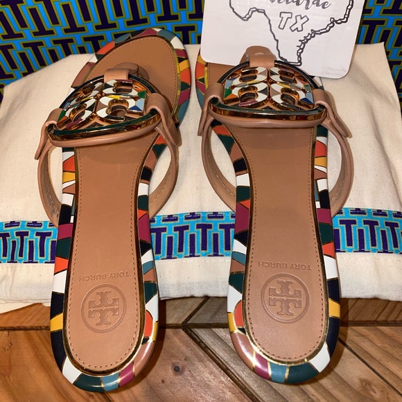 Tory Burch Enamel Millers β€οΈπ§‘ππππ€ - Picture 5 of 6